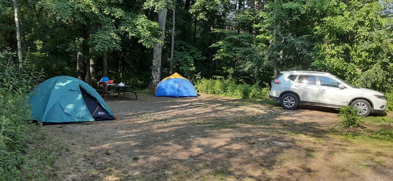 Two tents at our campsite.