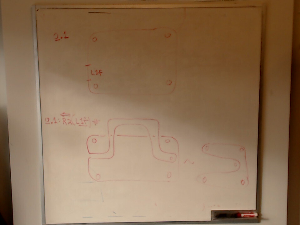 A photo of a whiteboard titled: Alfredo’s Opening A