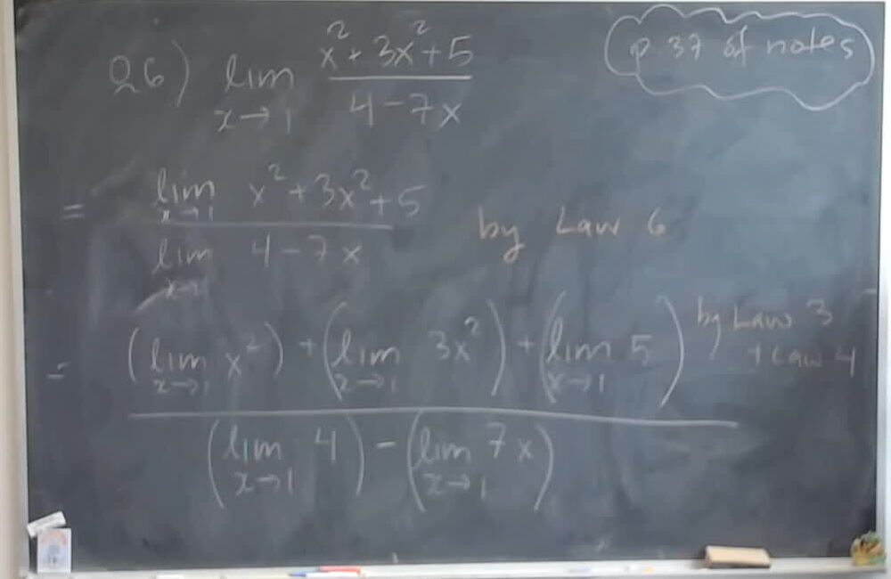 A photo of a whiteboard titled: A29: Homework 2 Q 6