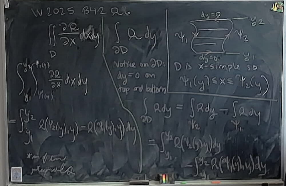 A photo of a whiteboard titled: W2025 B42 Q6