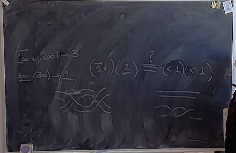A photo of a whiteboard titled: Eric’s Spurious Relation