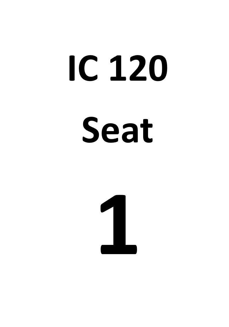 Test Cover for IC 120 Seat 1